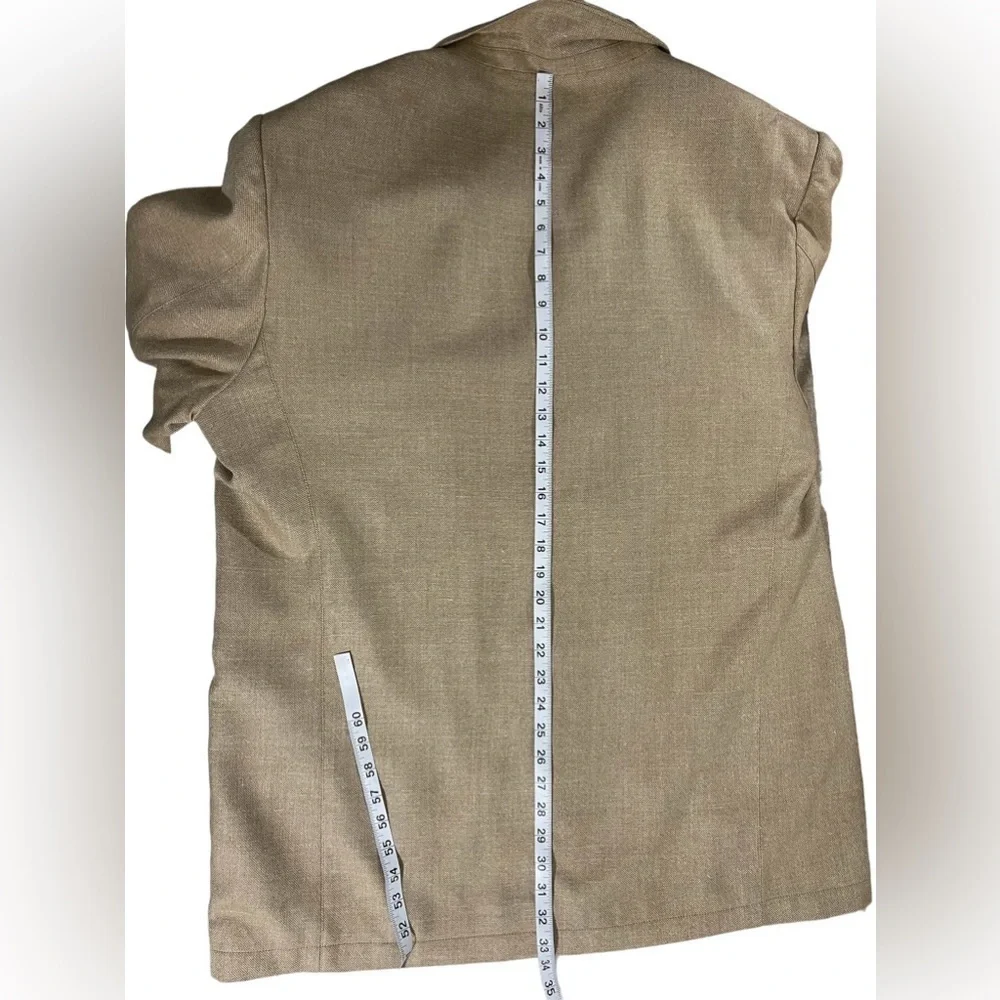 JOS. A. Bank Linen Silk Wool Blend Blazer XL Beige Excellent Condition‎